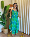 Azure Serenity Sleeveless Kurti Set