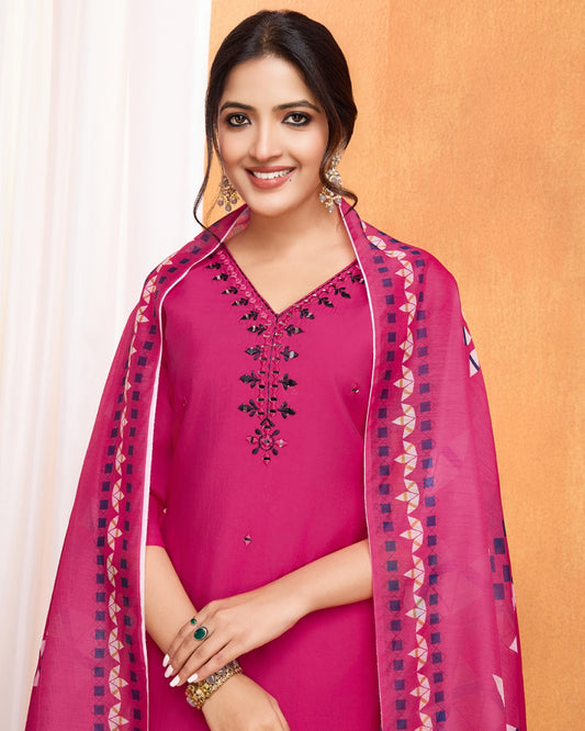 Heritage Hue Rani Pink Suit Set