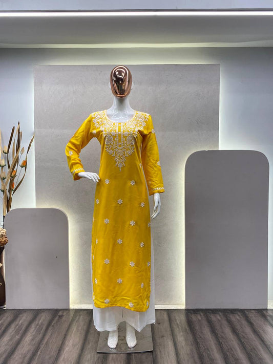 Sunny Glow Kurta Palazzo Set